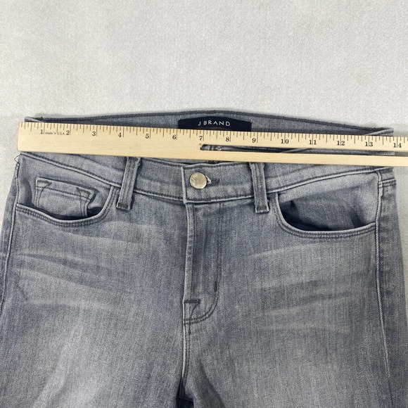 J Brand Rail Sweet Gray Distressed Slit Denim Jean - Picture 10 of 16